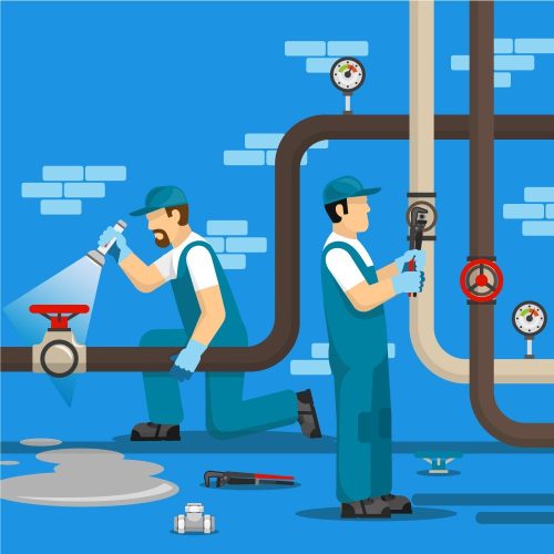 صيانة أنظمة المياه والصرف الصحي
